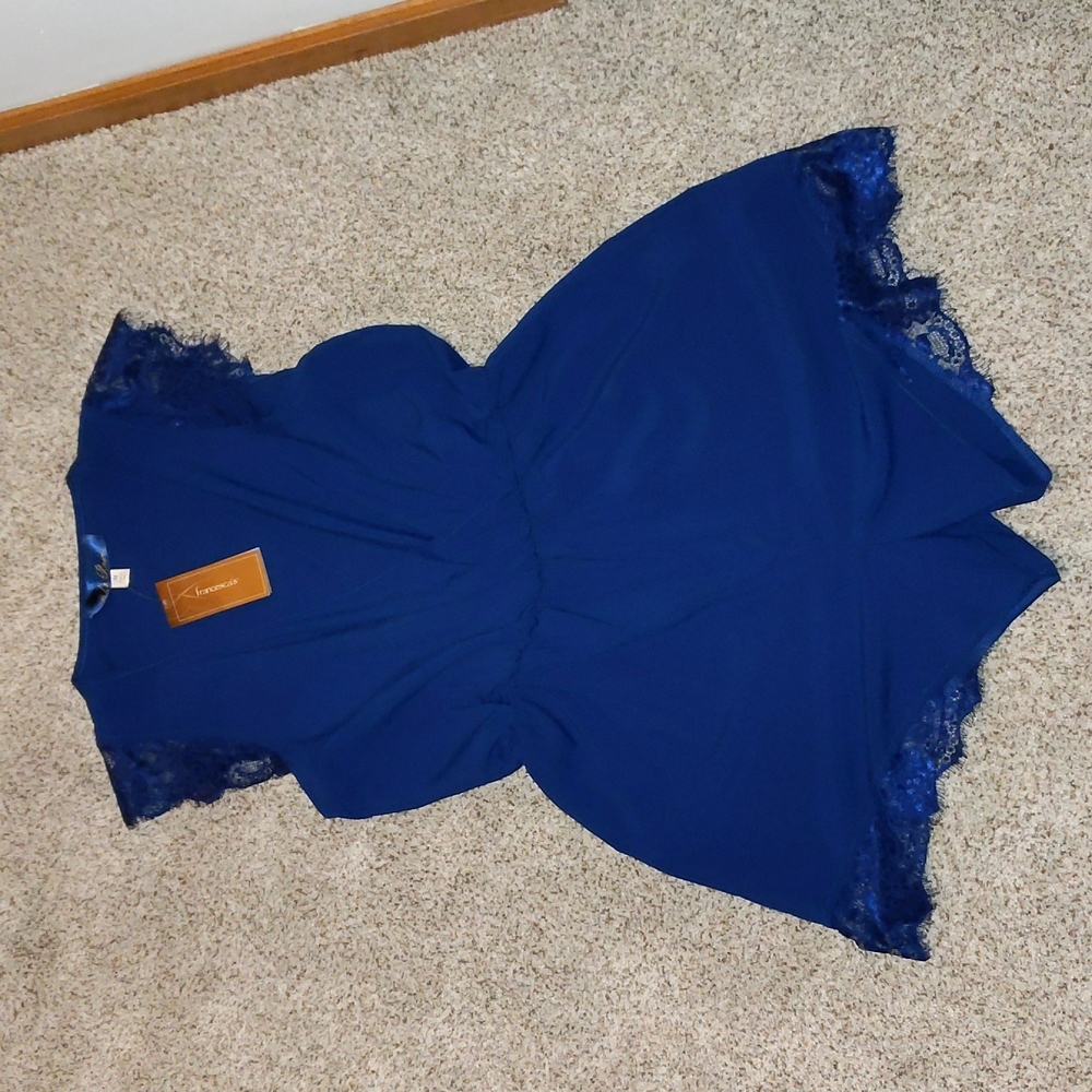 Francesca's Navy Blue Romper